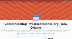 Desktop Screenshot of blog.weareconstance.org