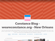 Tablet Screenshot of blog.weareconstance.org
